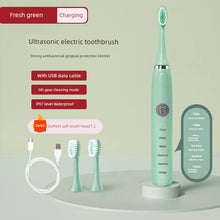 Carregar imagem no visualizador da galeria, Escova de Dentes Elétrica Automática, Bateria Recarregável, Pelos Macio, para Crianças
