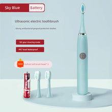 Carregar imagem no visualizador da galeria, Escova de Dentes Elétrica Automática, Bateria Recarregável, Pelos Macio, para Crianças
