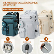 Carregar imagem no visualizador da galeria, Mochila de Viagem Expansível Weekender, Caminhadas, com Porta USB para Laptop
