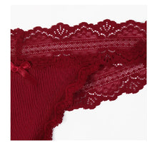 Carregar imagem no visualizador da galeria, Calcinha Feminina Renda Floral, Cintura Baixa Respirável, Sólida e Transparente

