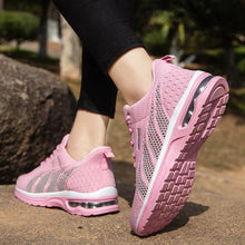Carregar imagem no visualizador da galeria, Tênis Femininos Moda Casual, Malha Confortável, Respirável, Sapatos para Mulher

