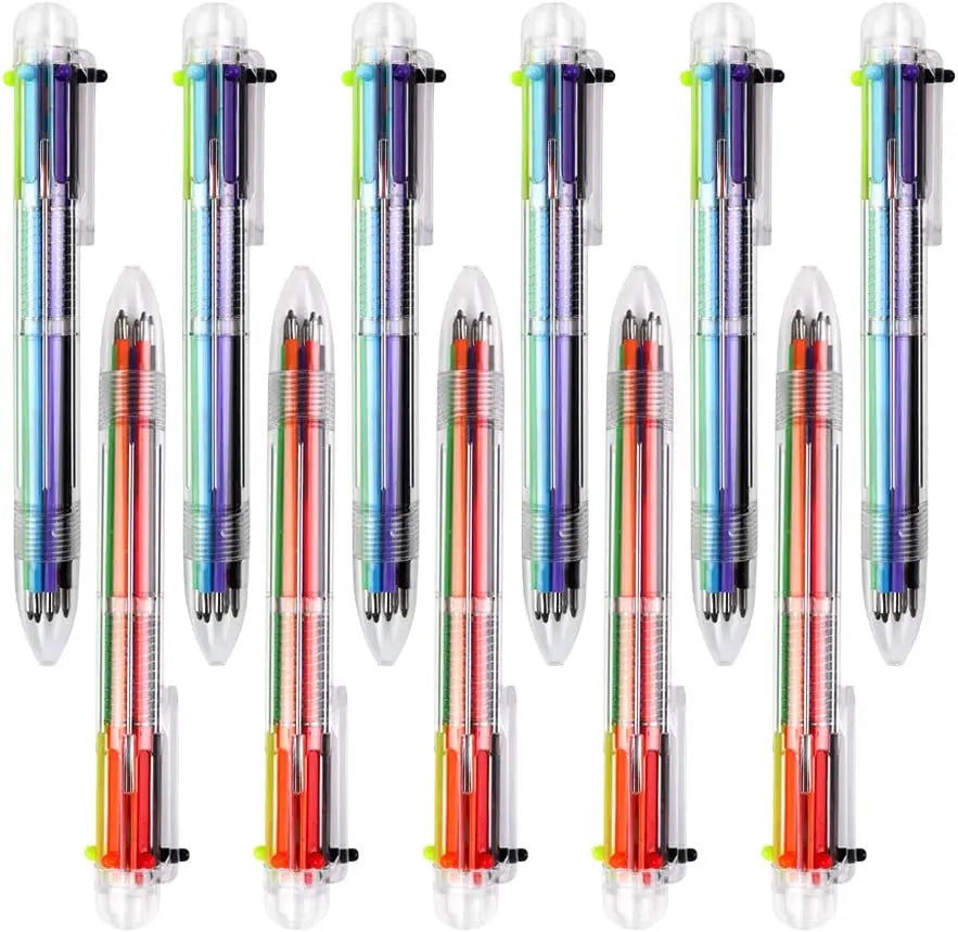 Canetas Esferográficas Multicolor para Crianças, Escritórios e Escolas