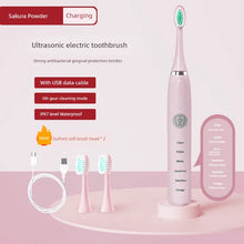 Carregar imagem no visualizador da galeria, Escova de Dentes Elétrica Automática, Bateria Recarregável, Pelos Macio, para Crianças
