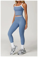 Carregar imagem no visualizador da galeria, Conjunto de Yoga Nu Sentimento, Roupas de Ginásio Push Up Fitness, Conjuntos Sportwear Leggings
