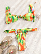 Carregar imagem no visualizador da galeria, Biquinis duas Peças Impressão beachwear, Feminino Push Up Maiô, Conjunto de Banho
