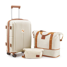 Carregar imagem no visualizador da galeria, Malas de Viagem com Bolsa de Viagem e Bolsa de Higiene Pessoal, Rodas Giratórias, Duráveis e Leves
