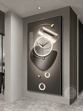 Carregar imagem no visualizador da galeria, Relógio de Parede Digital, Design Moderno, Abstrato e Luxuoso
