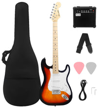 Carregar imagem no visualizador da galeria, Guitarra Elétrica com Amplificador e Acessórios: 6 cordas, bolsa e alça
