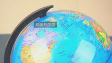 Carregar e reproduzir vídeo no visualizador da galeria, Globo de Mesa Giratório, Mapa-Múndi de Ensino de Geográfico, Brinquedo Educacional
