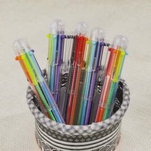 Carregar e reproduzir vídeo no visualizador da galeria, Canetas Esferográficas Multicolor para Crianças, Escritórios e Escolas
